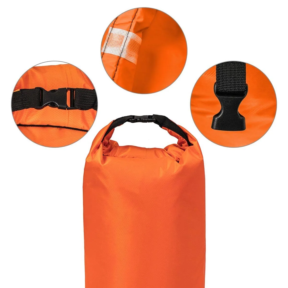 10, 20, 30 L Polyester Waterproof Dry Bags for Fishing, Kayaking