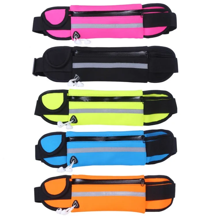 3PCS Outdoor Sports Large Capacity Portable Sweatproof Waist Bag(Black)