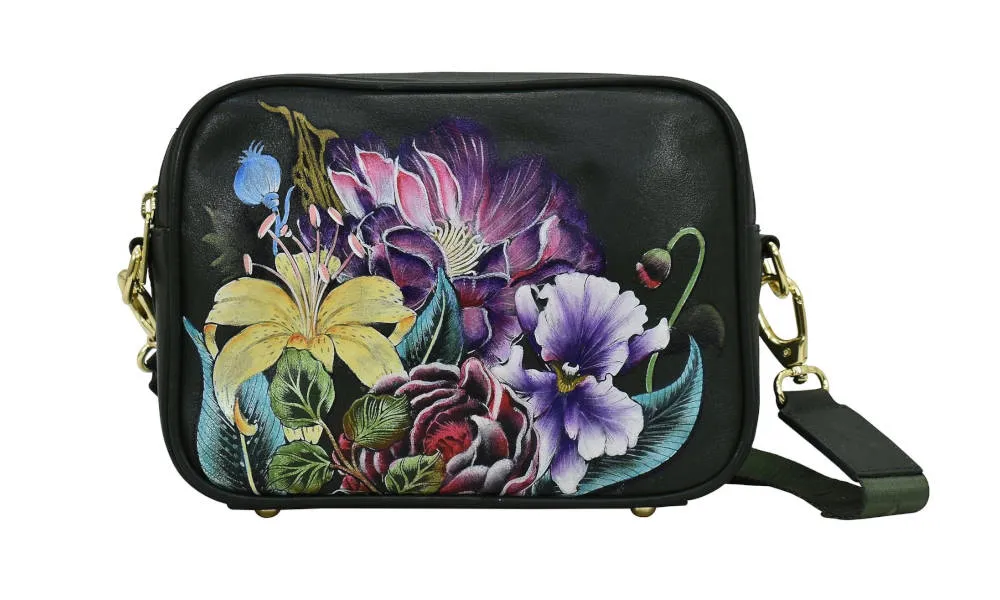 Anuschka Twin Top Messenger Vintage Floral