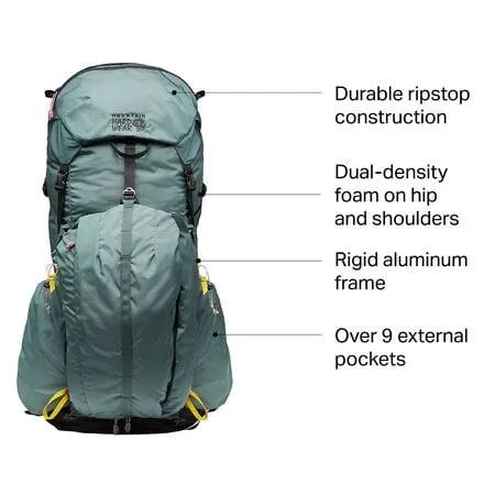 Backpack PCT 55L Mountain Hardwear, color Black Spruce