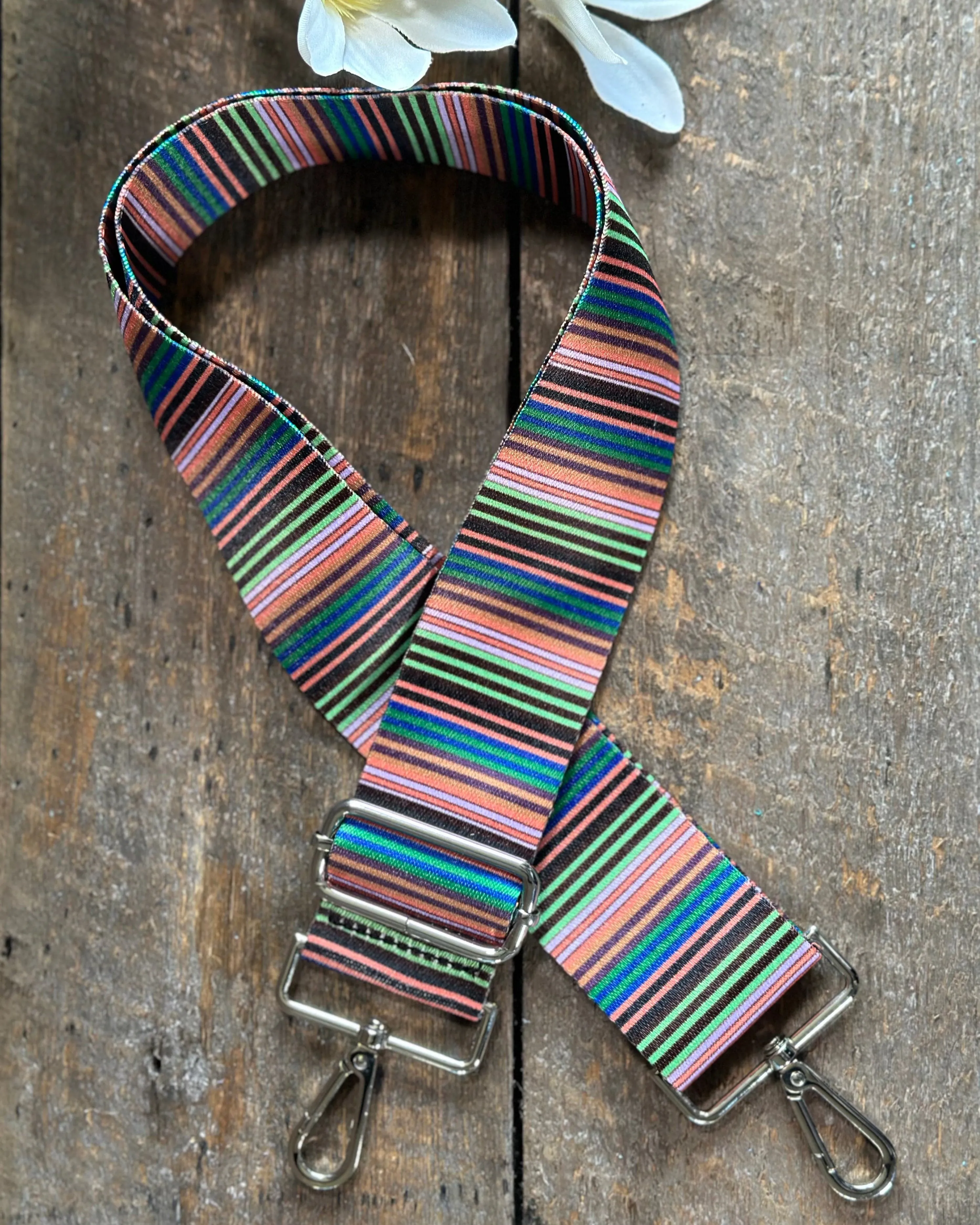 Bag Strap - Multicolour Stripes Print