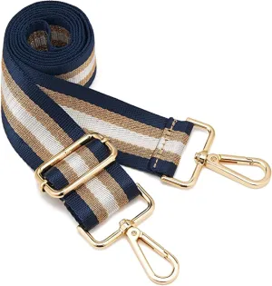 Bag Strap | Navy & Gold Stripe