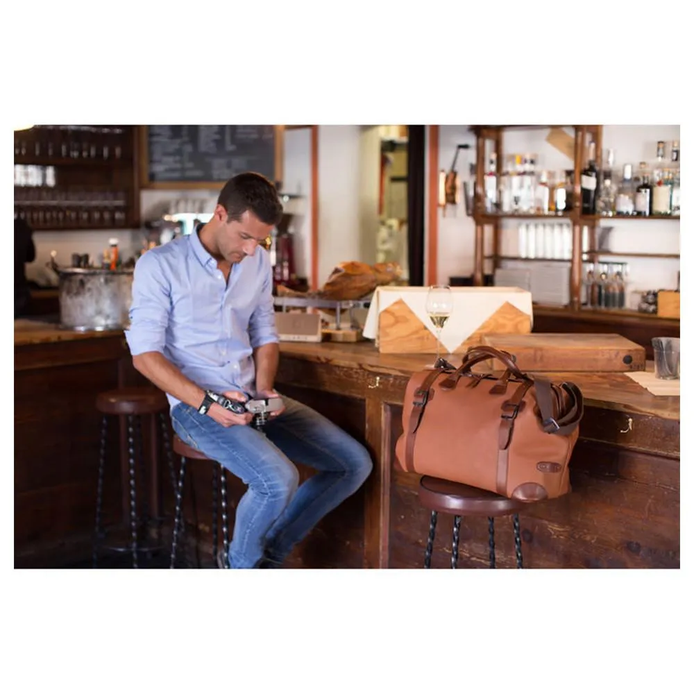 Barber Shop "Razor Cut" Camera Wrist Strap (Grained Brown Leather)