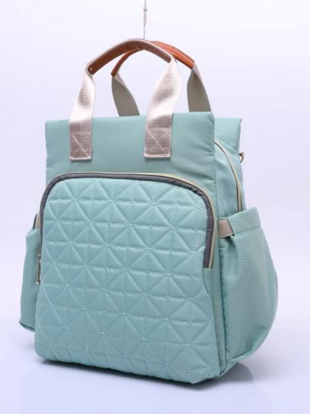 Blue Green Stylish Diaper Bag for Mommy on the Go