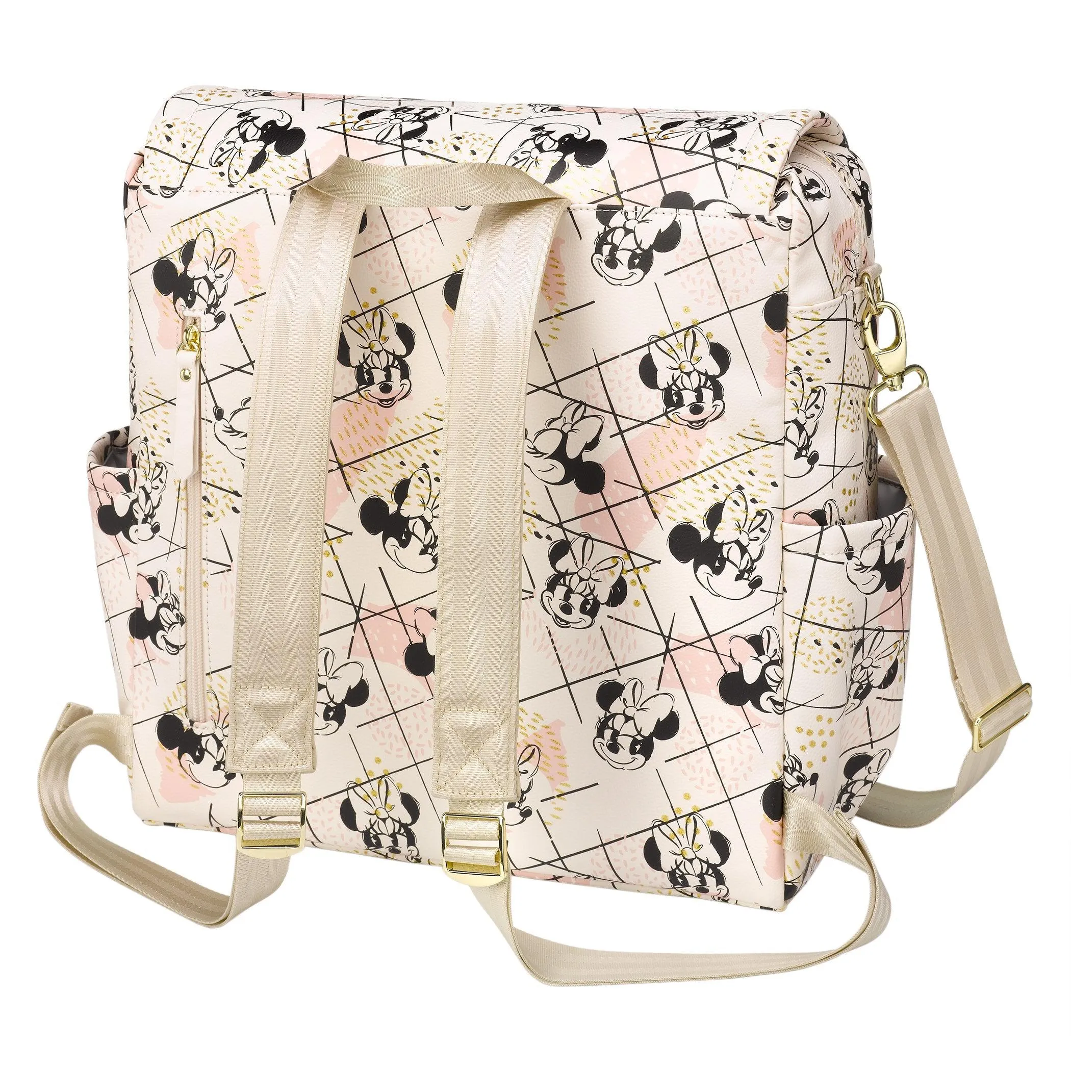 Boxy Backpack in Shimmery Minnie Mouse