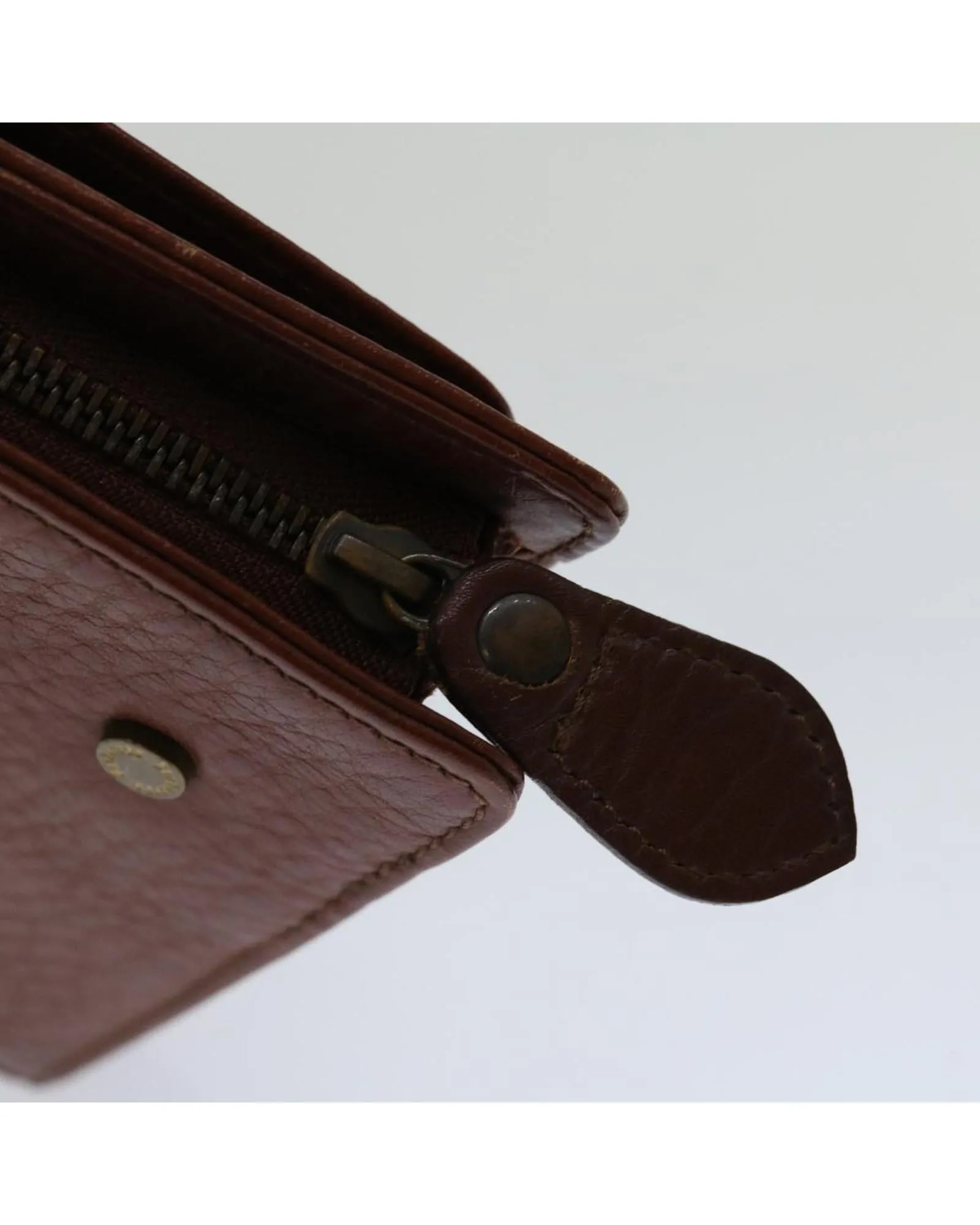 Brown Leather Clutch Bag