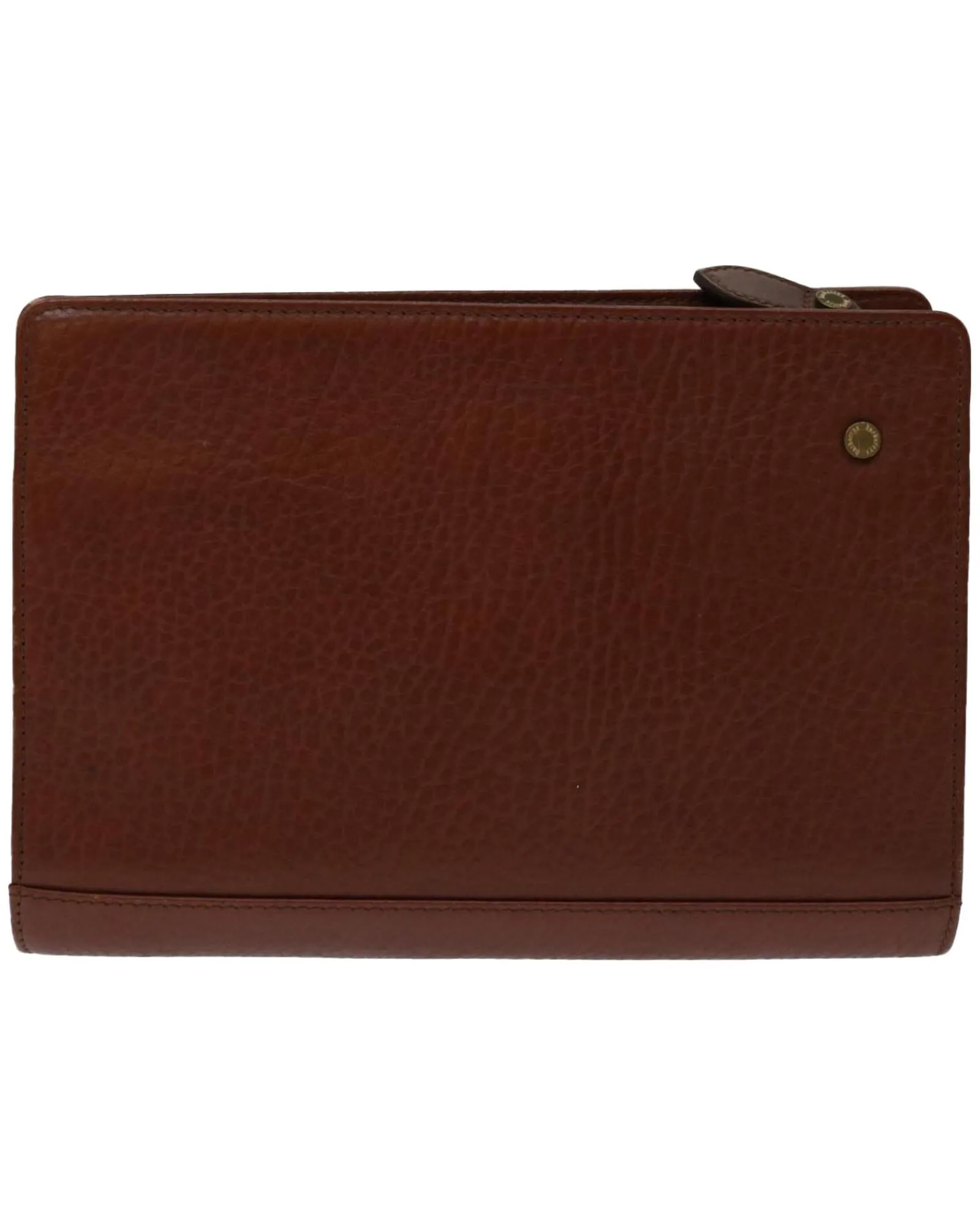 Brown Leather Clutch Bag