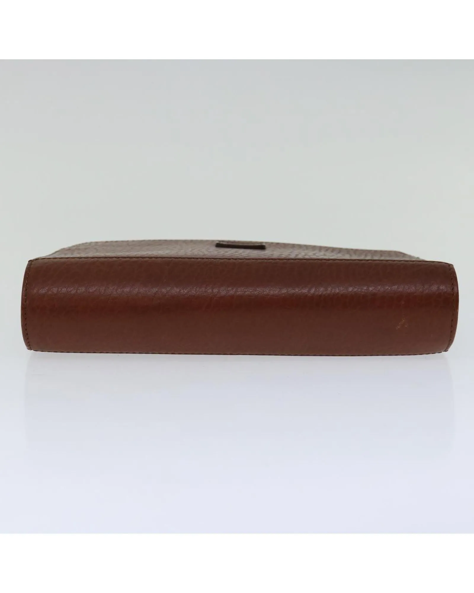 Brown Leather Clutch Bag