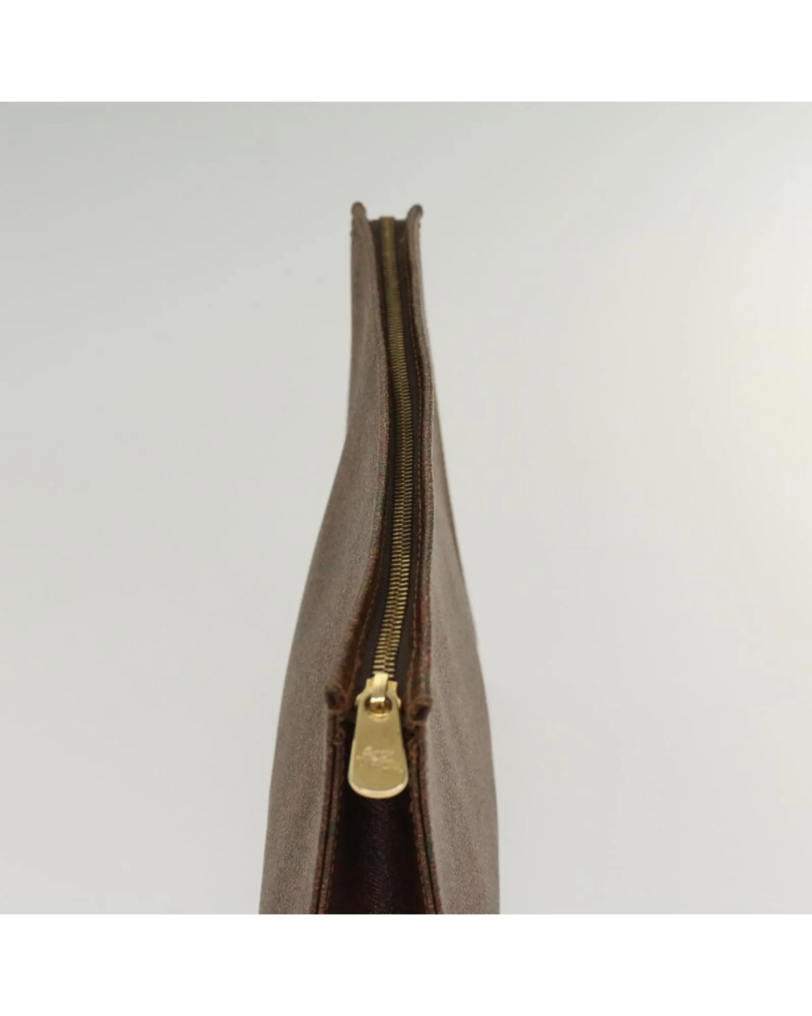 Brown PVC Leather Etro Clutch Bag