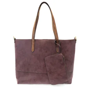 Brushed Aubergine 2 in 1 Tote