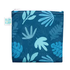 Bumkins - Reusable Large Snack Bag - Blue Tropic