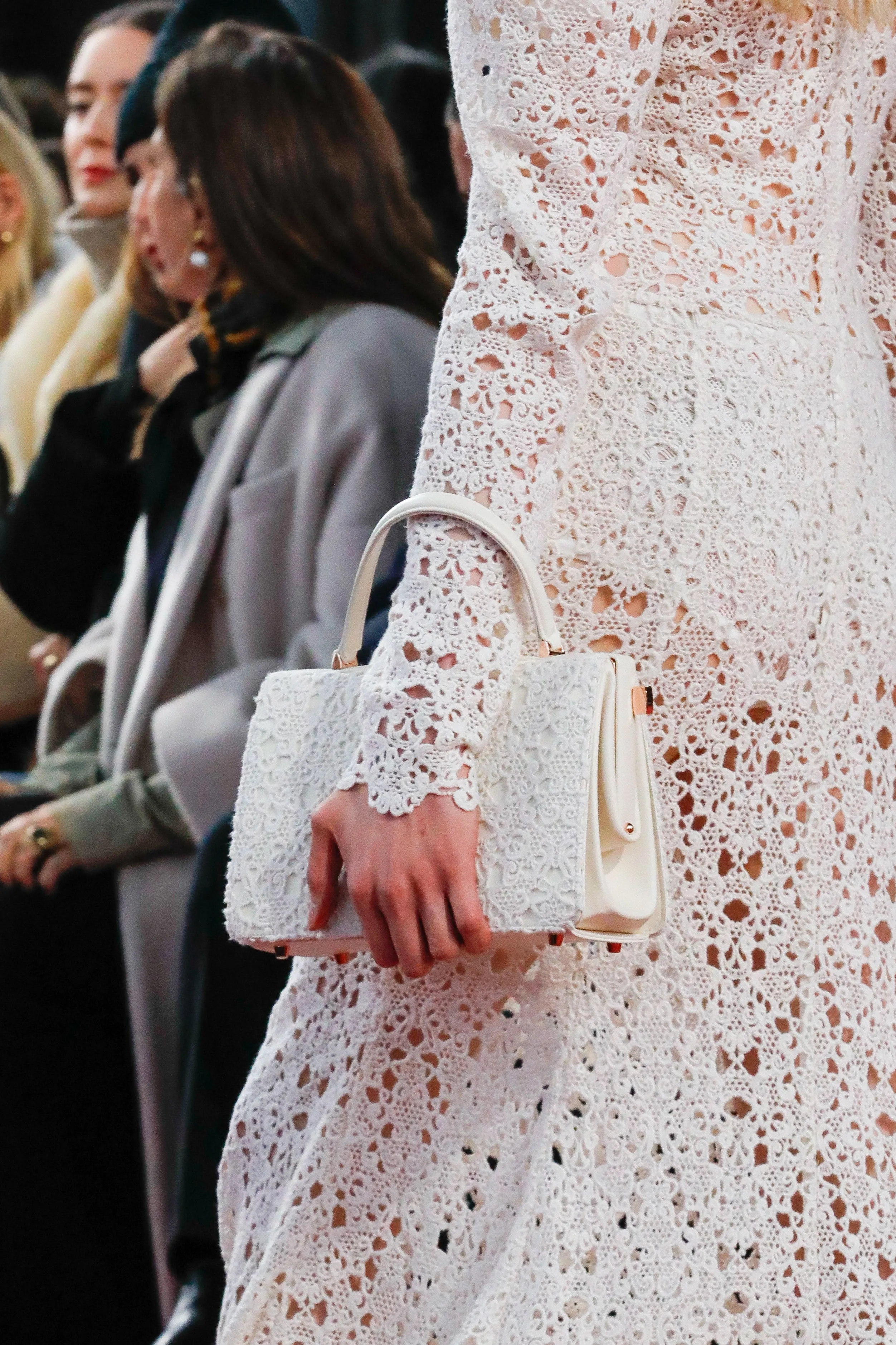 Carrington Bag in Ivory Cashmere Lace