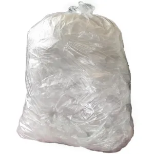 CH156 Jantex Medium Duty Recycled Bin Bag 12kg 90 ltr Clear (Pack of 200)