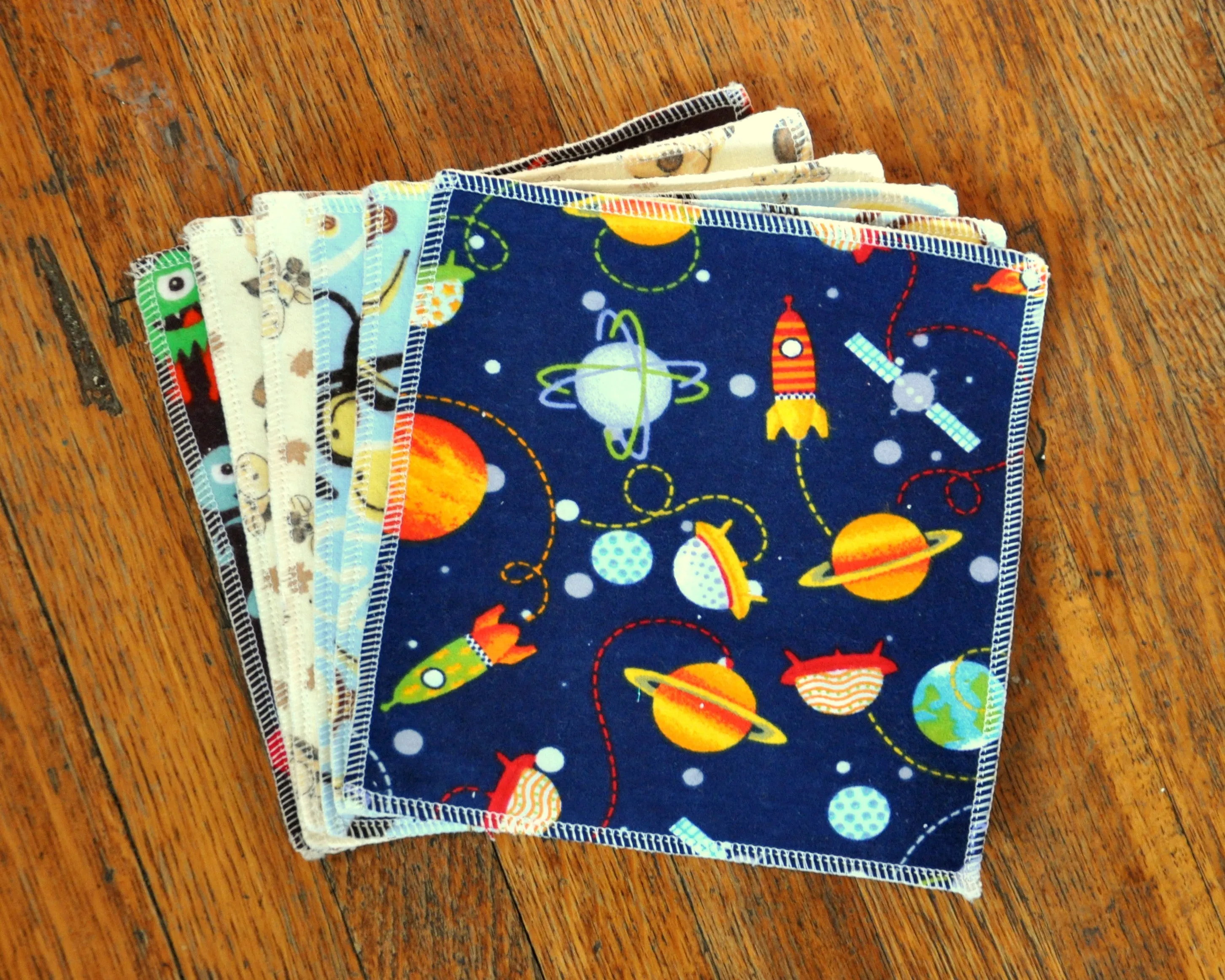 Cloth Wipes Set of Six - Boys