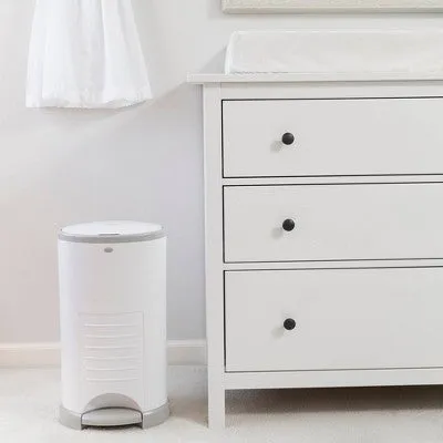 Diaper Dekor Plus Hands Free Diaper Pail - White