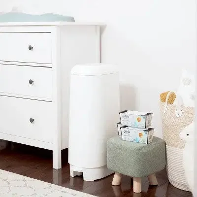 Diaper Genie Signature Pail - White