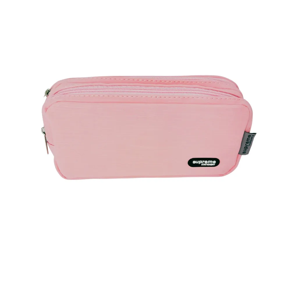 Double Pencil Case Light Pink