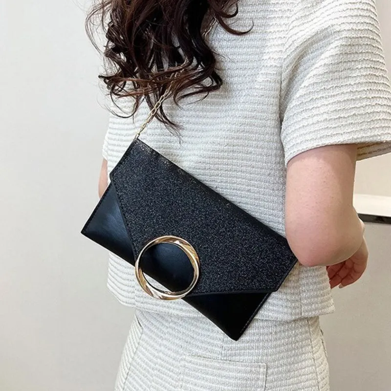 Elegant and Classy Envelope Style Clutch Bags with Chain Strap