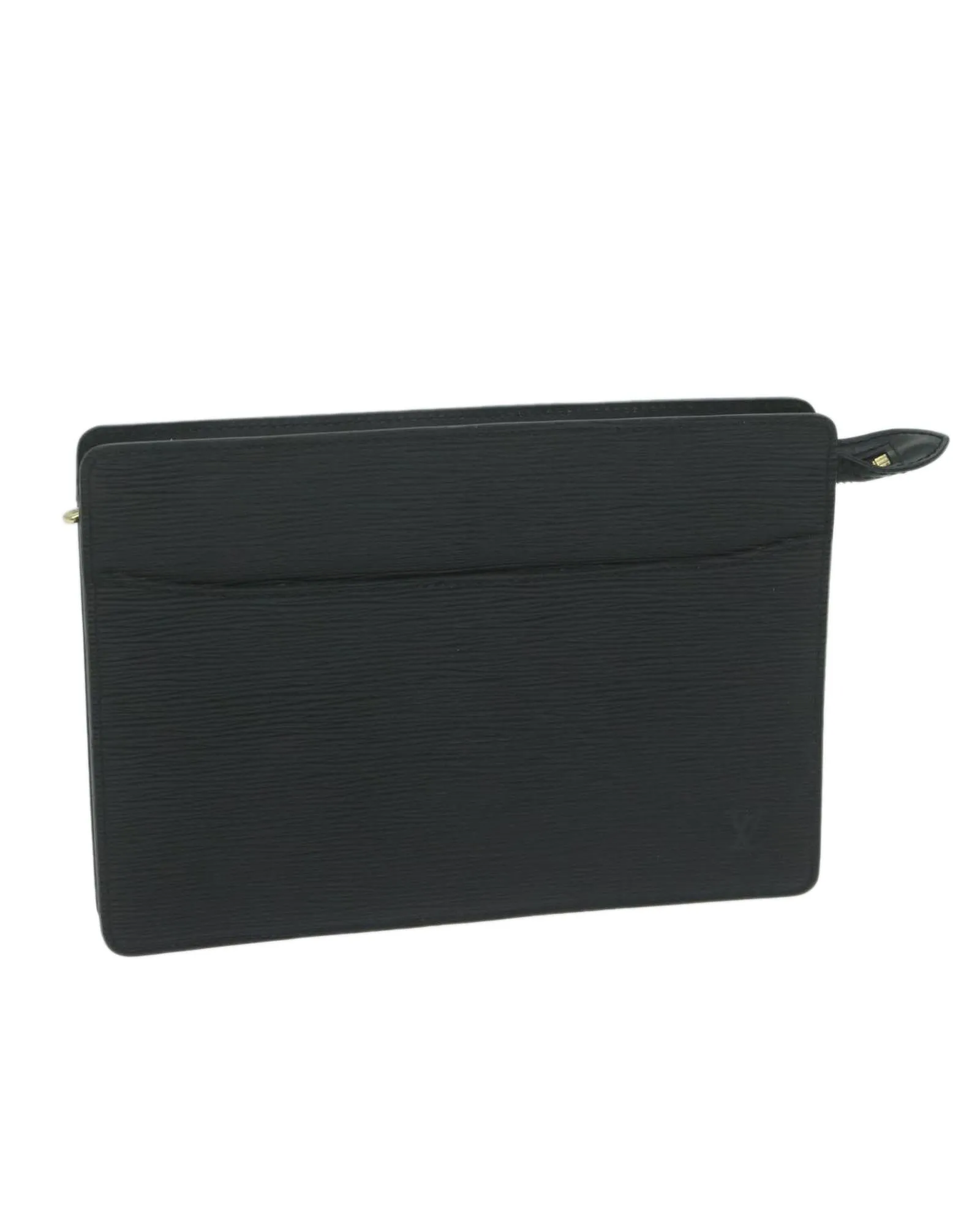 Epi Leather Clutch Bag with Minimalist Design