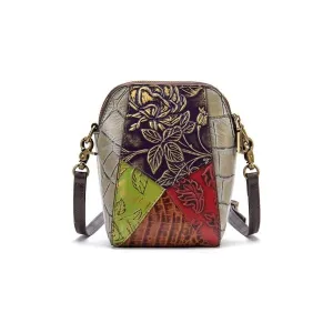 Floral Chic Bucket Mini Crossbody Tote