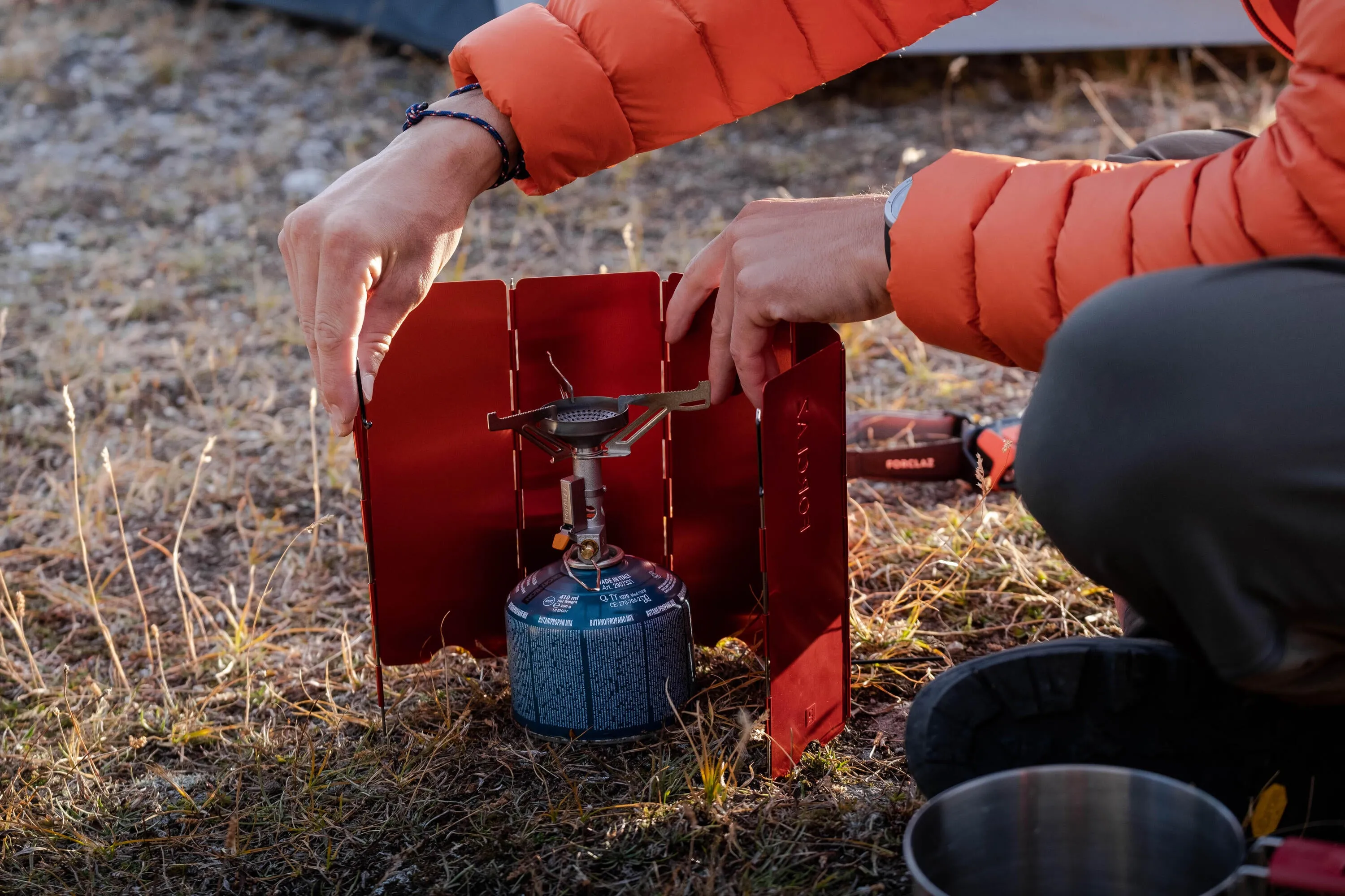 Forclaz MT500 Lightweight Compact Backpacking Stove with Piezo