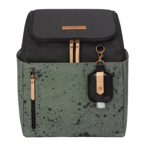 Green Diaper Bag in Olive Ink Blot | Tempo