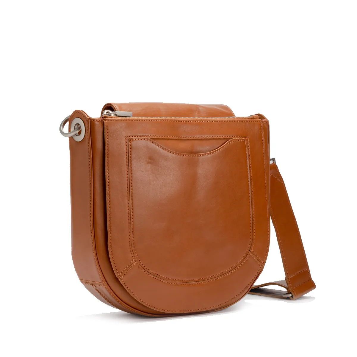 Hammitt Kayce Saddle Leather Bag in Caffe Tan