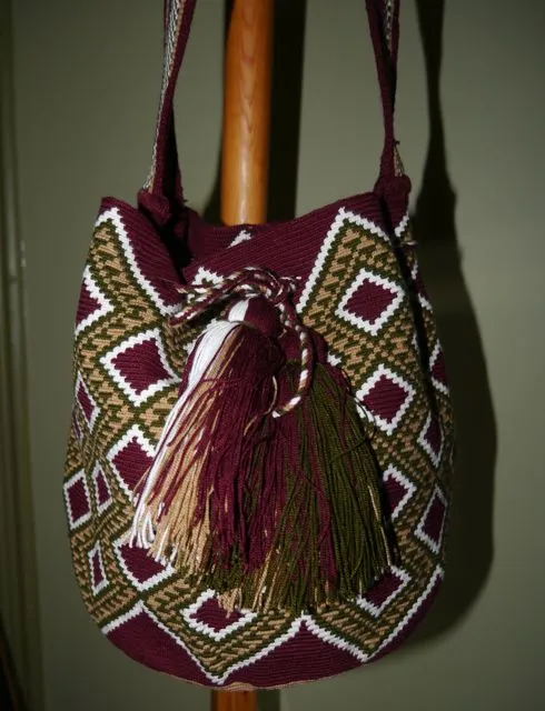 Handmade Colombian Wayuu Mochila Bucket Shoulder Bags