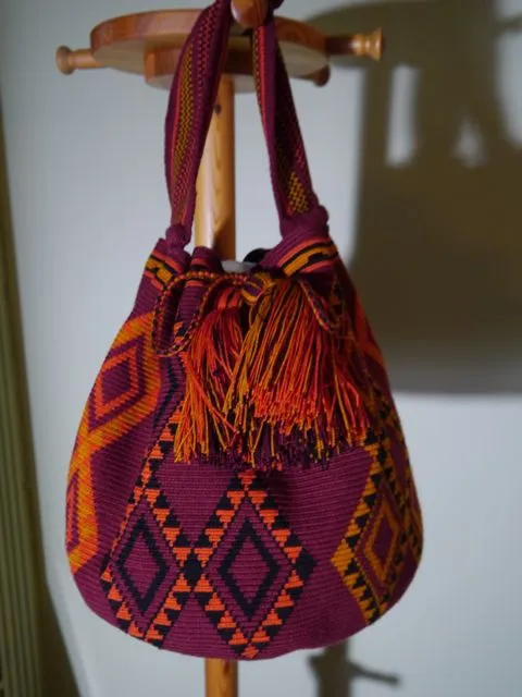 Handmade Colombian Wayuu Mochila Bucket Shoulder Bags