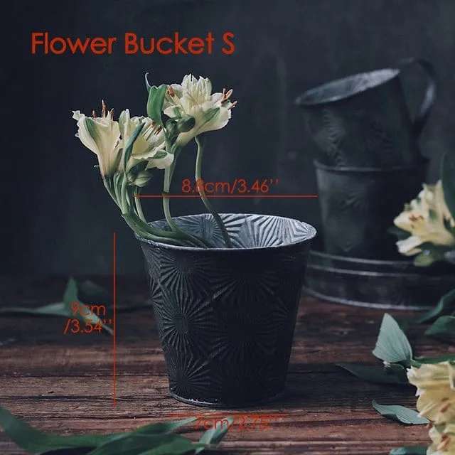 Iron Flower Bucket