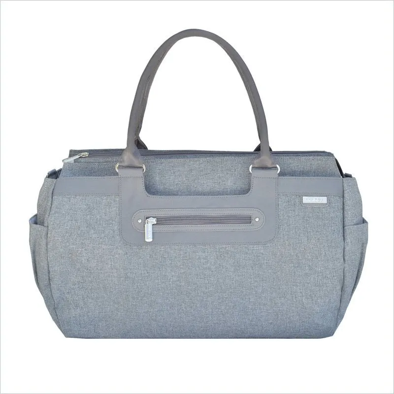 JJ Cole Parker Diaper Bag In Gray Heather