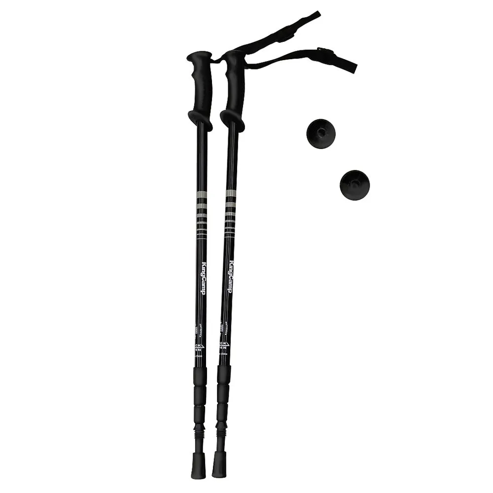 KingCamp Aluminum PP Handle Anti-Shock Lightweight Trail Trekking Pole - by pair