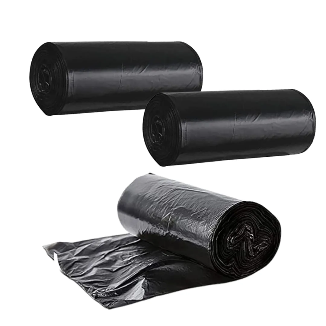 Kuber Industries Garbage Bag|Waste Bag|Garbage Bag Small|Oxo-Biodegradable| 90 Piece Roll|(Black)