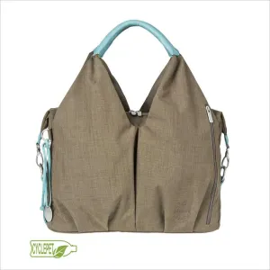 Lassig Neckline Diaper Bag in Taupe