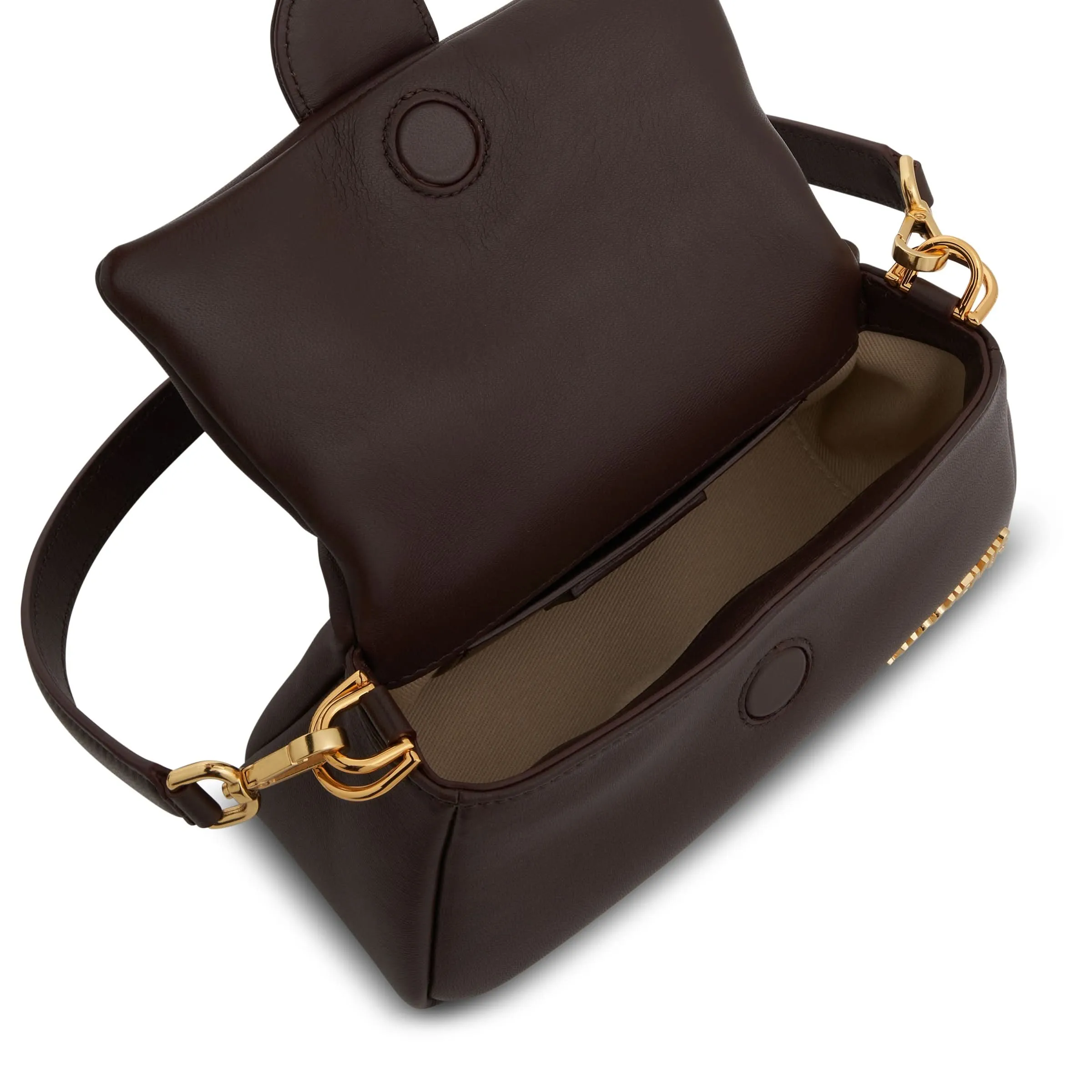 Le Petit Bambimou Leather Bag in Medium Brown