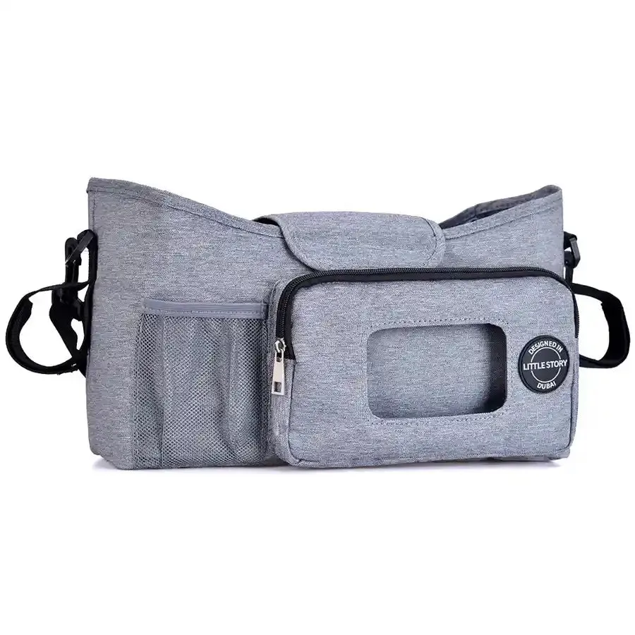 Little Story Stroller Diaper Organizer Bag (Grey)