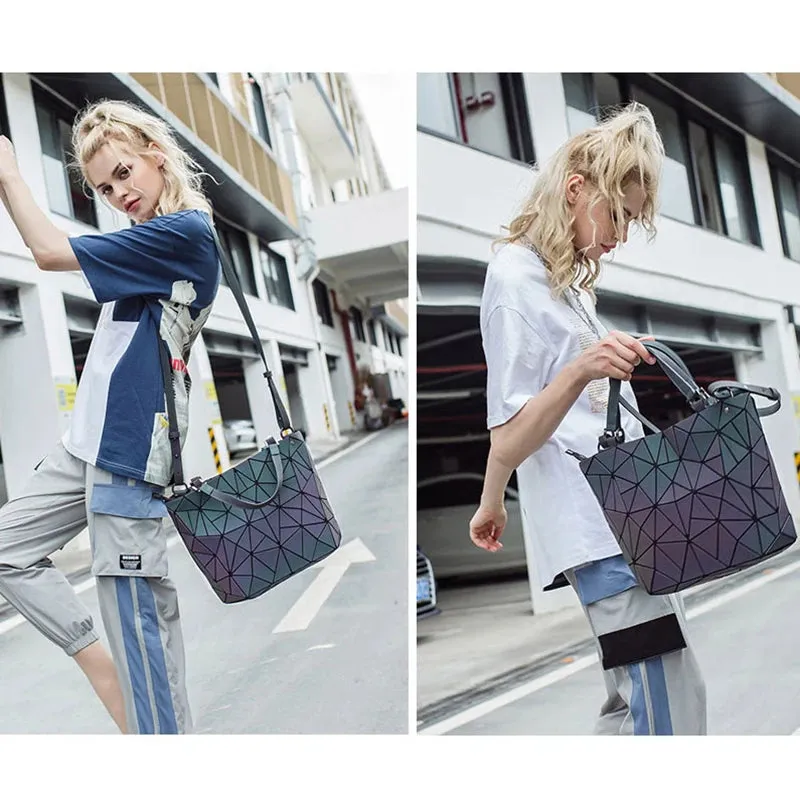 Luminous Sequins Geometric Bags