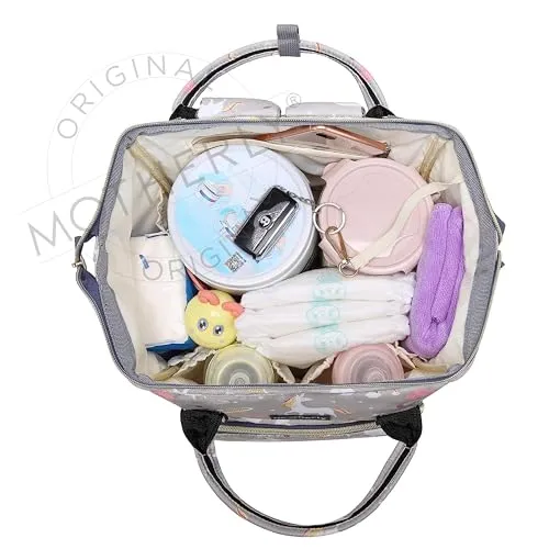 motherly Baby Diaper Bag, Mothers Maternity Bags for Travel| |(Unicorn Blue-Style2)