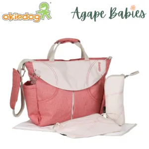 Okiedog Sumo Diaper Bag Urban Coral Melange