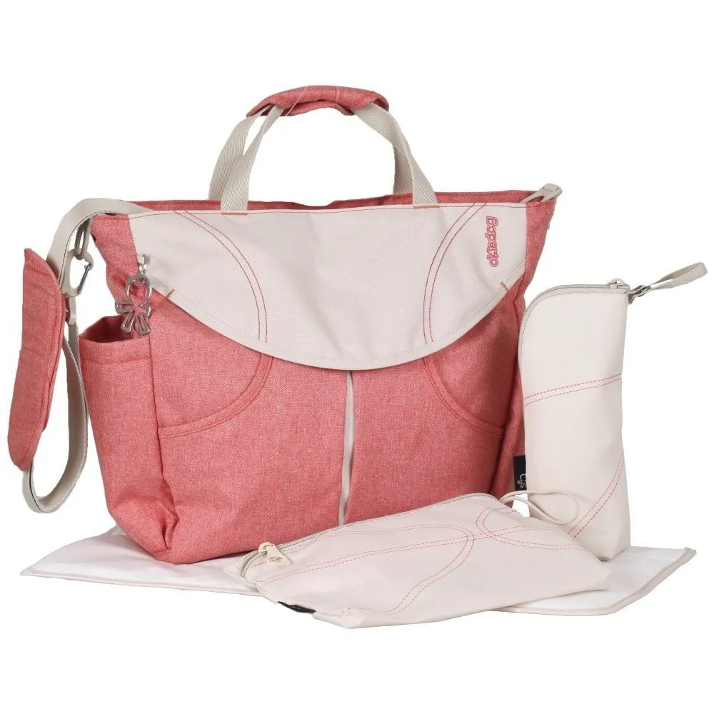 Okiedog Sumo Diaper Bag Urban Coral Melange