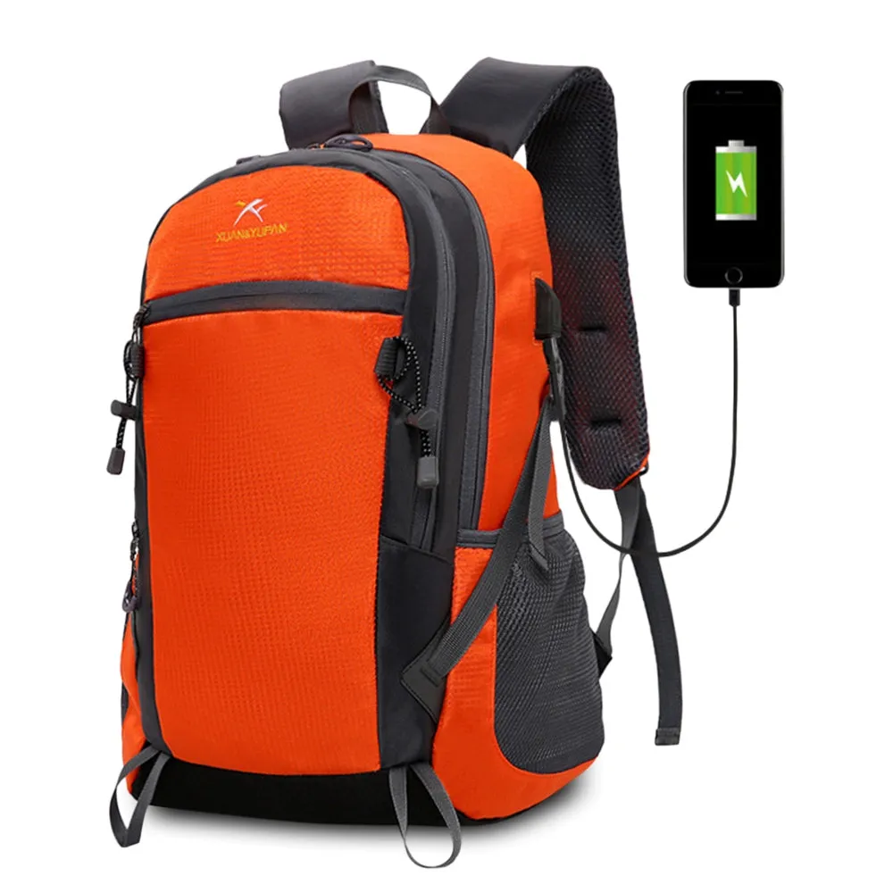 Outdoor Hiking Lightweight Travel Backpack with USB Port