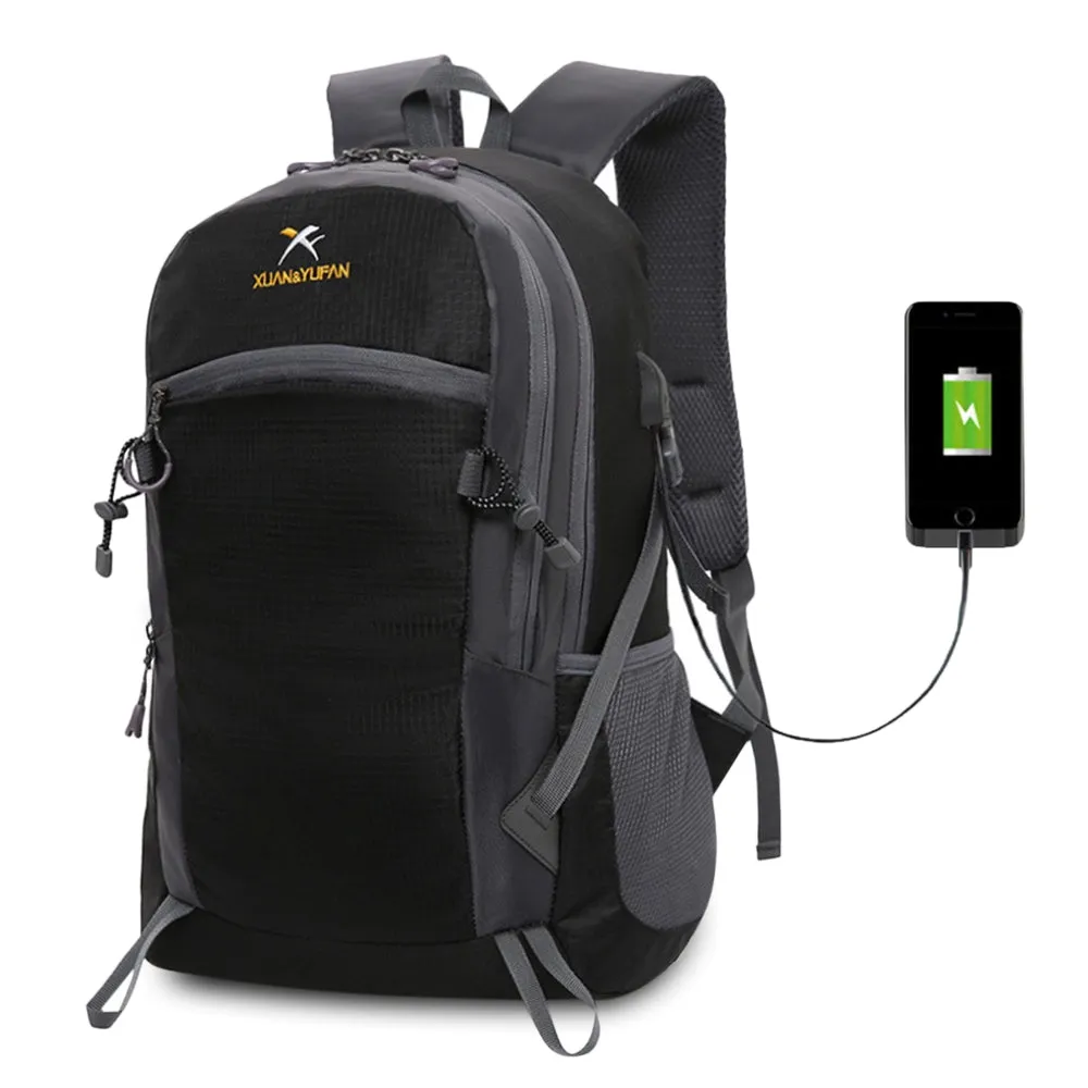 Outdoor Hiking Lightweight Travel Backpack with USB Port