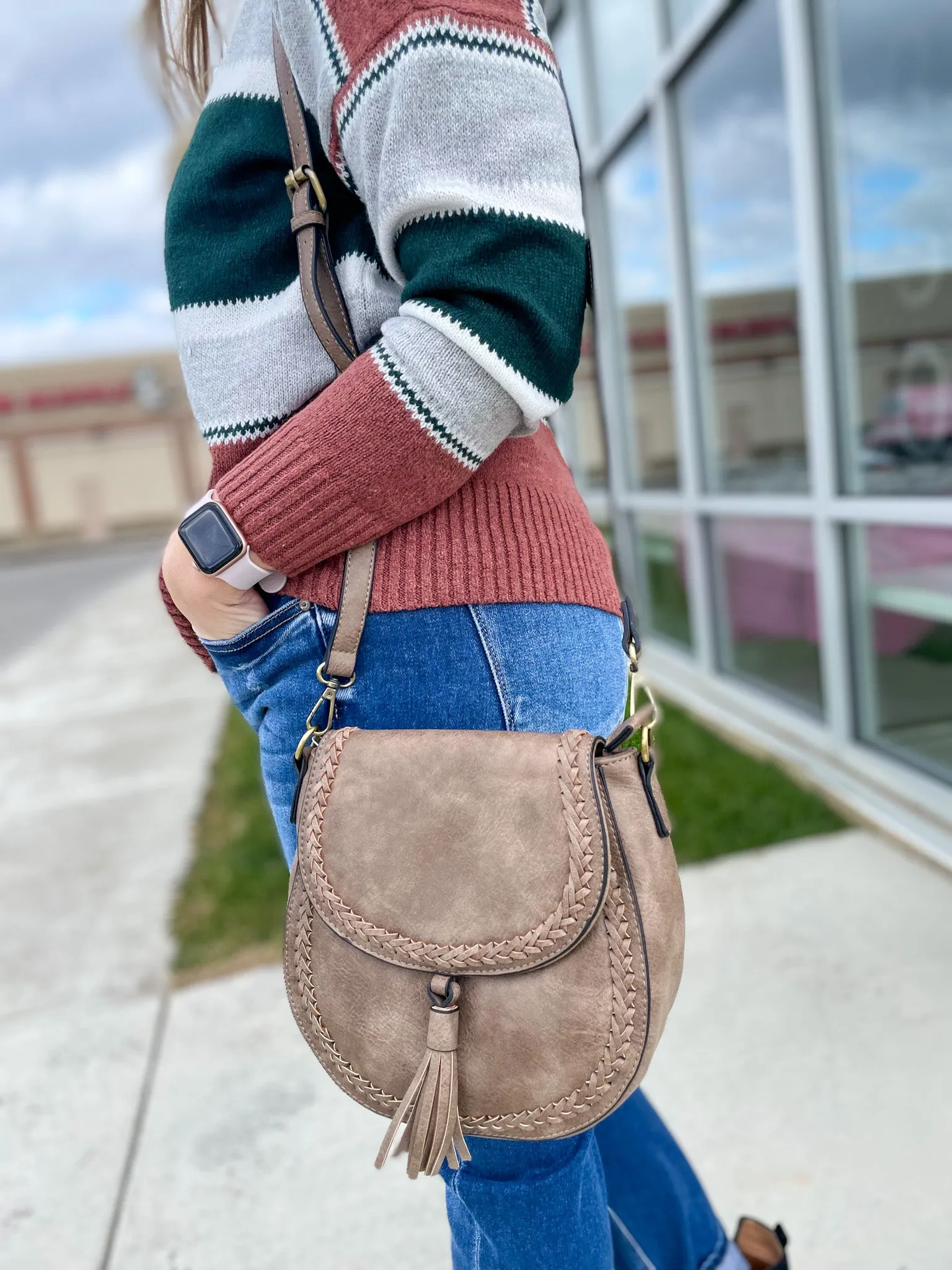 Penelope Saddle Bag- Clay