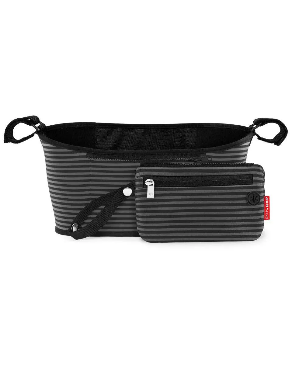 Skip Hop G-G Stroller Organizer Black-Grey Stripes - Accessory For Ages 0-2 Years