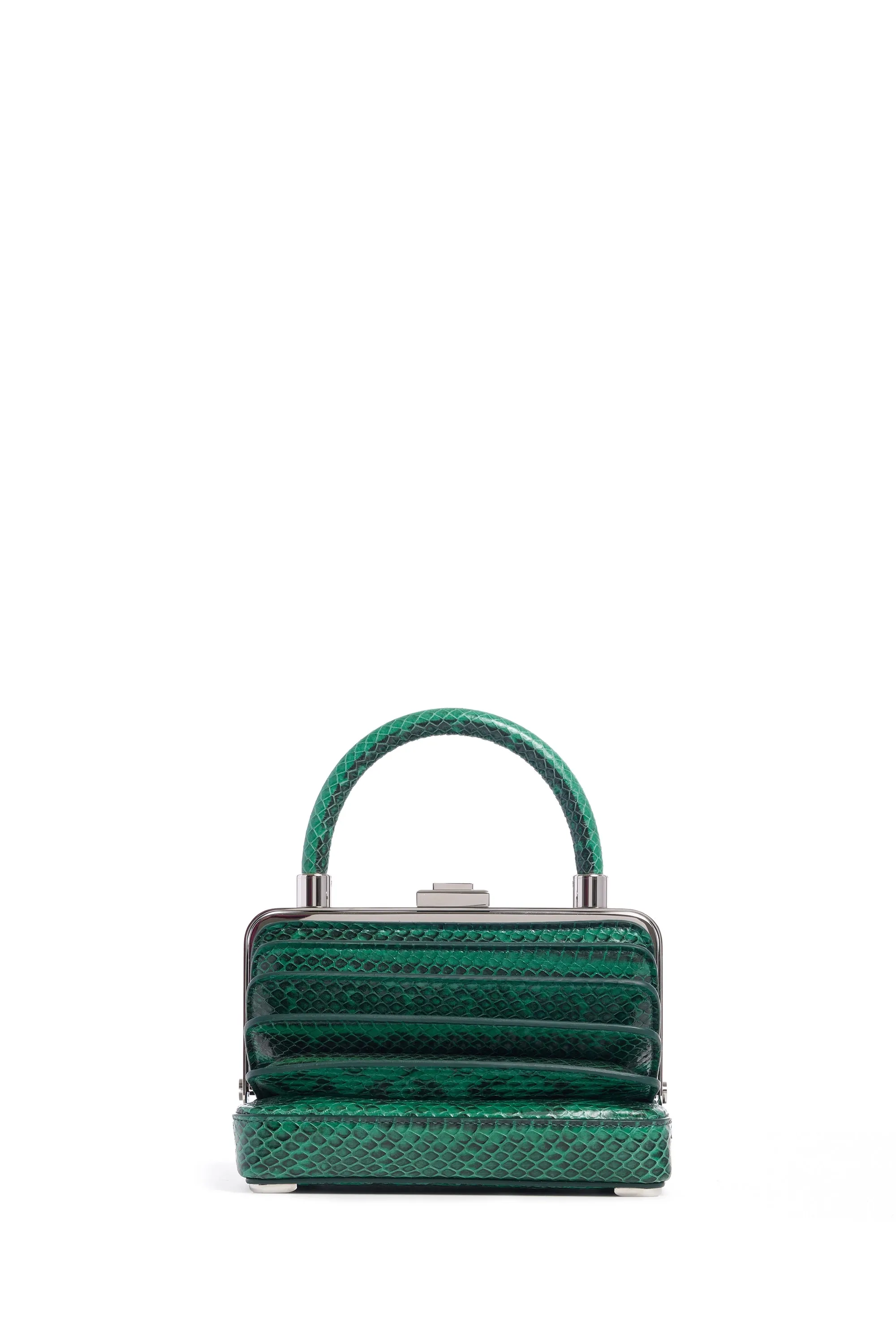 Small Diana Bag in Emerald Snakeskin