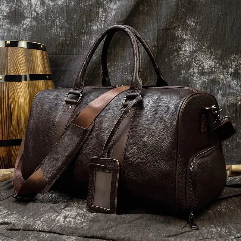 Sophistication in Travel: Newsbirds Luxury Genuine Leather Travel Bag