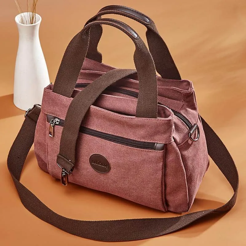 Spring-Summer simplism style canvas fashion large-capacity leisure shoulder bag