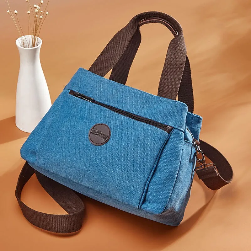 Spring-Summer simplism style canvas fashion large-capacity leisure shoulder bag