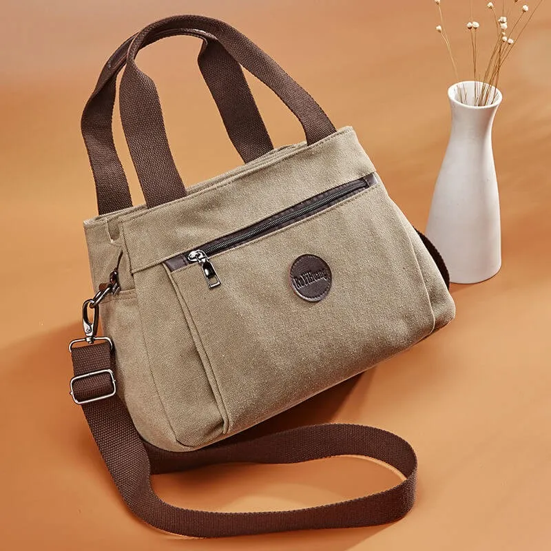 Spring-Summer simplism style canvas fashion large-capacity leisure shoulder bag