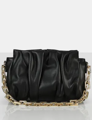 The Effia Black Chain Strap Shoulder Bag